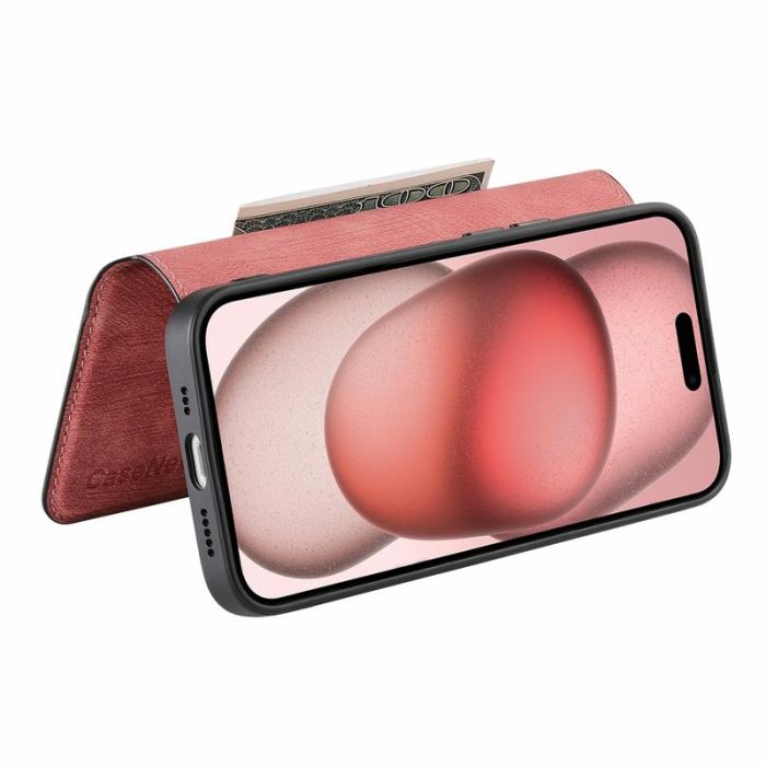 CASENEO - CASENEO MW-03 iPhone Air Plånboksfodral Konstläder - Rosa