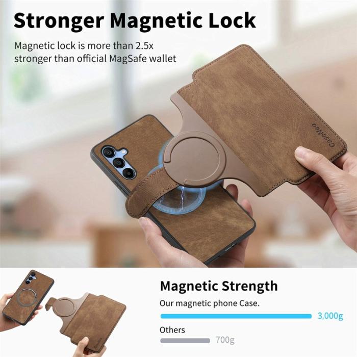 CASENEO - CASENEO MW-03 Samsung Galaxy A16 Fodral Äkta läder - Brun