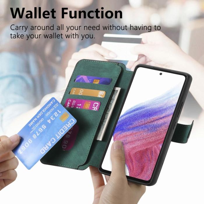 CASENEO - CASENEO MW-03 Samsung Galaxy A16 Fodral Äkta läder - Grön