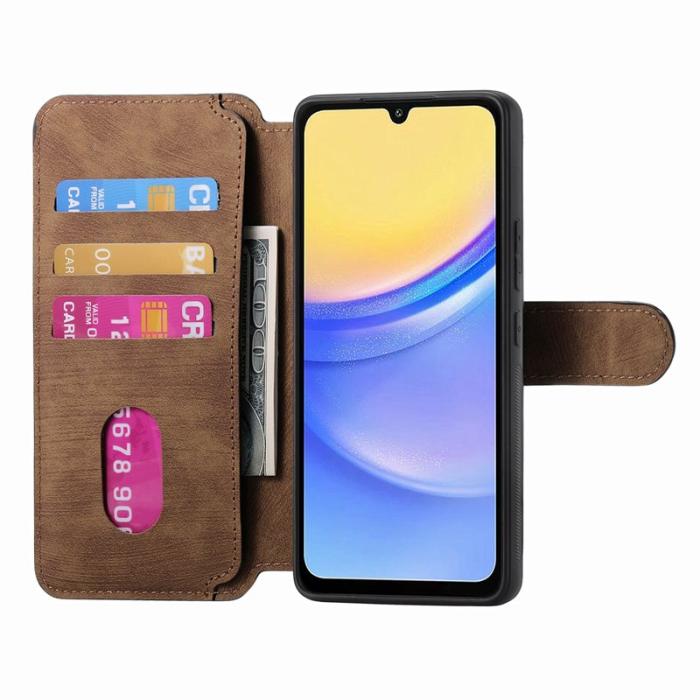 CASENEO - CASENEO MW-03 Samsung Galaxy A54 5G Plånboksfodral Konstläder - Brun