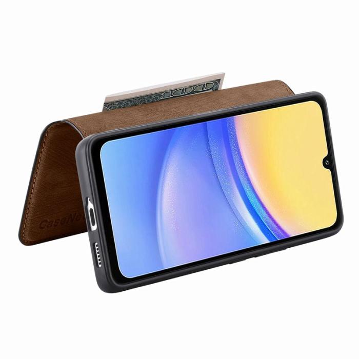CASENEO - CASENEO MW-03 Samsung Galaxy A54 5G Plånboksfodral Konstläder - Brun