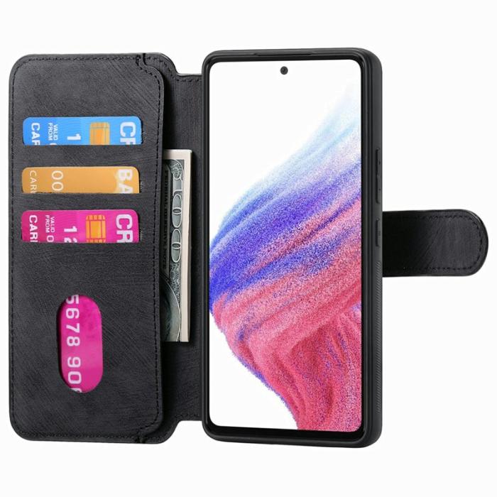 CASENEO - CASENEO MW-03 Xiaomi 14T Fodral Detachable Wallet Äkta läder - Svart