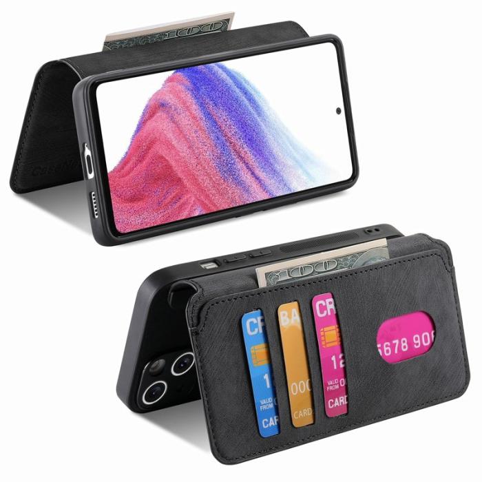 CASENEO - CASENEO MW-03 Xiaomi 14T Fodral Detachable Wallet Äkta läder - Svart