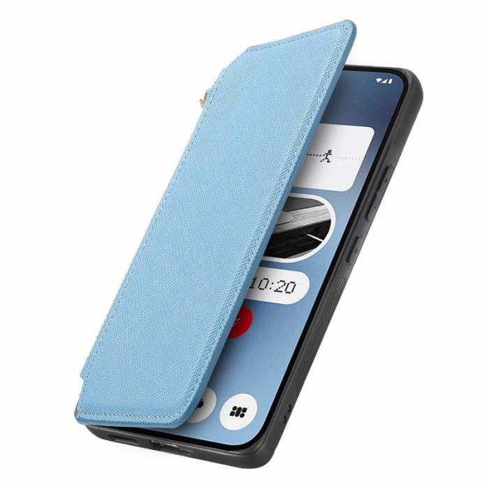 CASENEO - CASENEO Nothing Phone (2a) Fodral Äkta läder - Blå