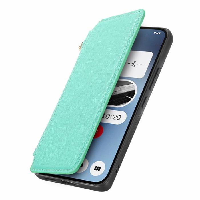 CASENEO - CASENEO Nothing Phone (2a) Fodral Äkta läder - Grön