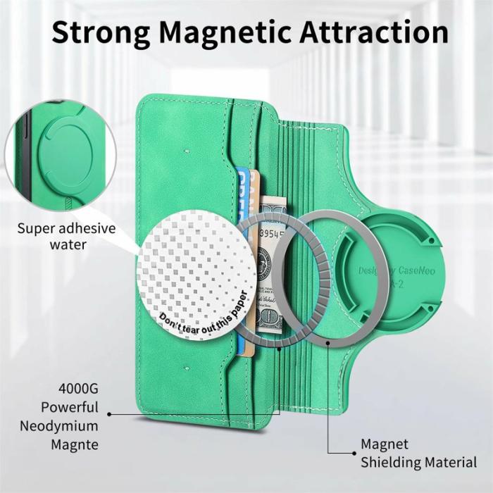 CASENEO - CASENEO Nothing Phone (2a) Fodral Äkta läder - Grön