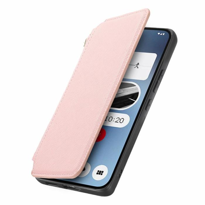 CASENEO - CASENEO Nothing Phone (2a) Fodral Äkta läder - Rosa