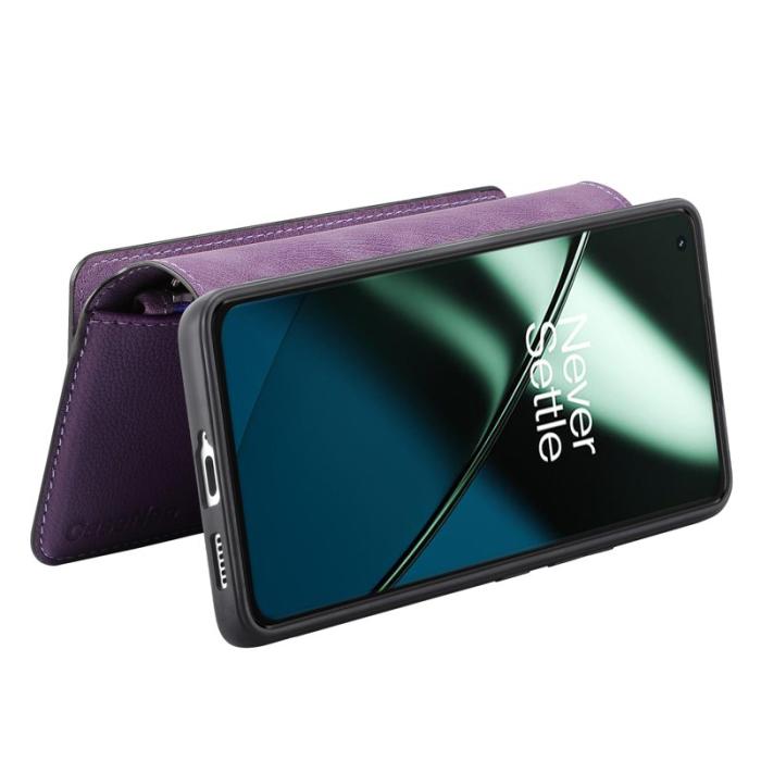 CASENEO - CASENEO OnePlus 11 5G Fodral MW-02 Äkta läder - Lila