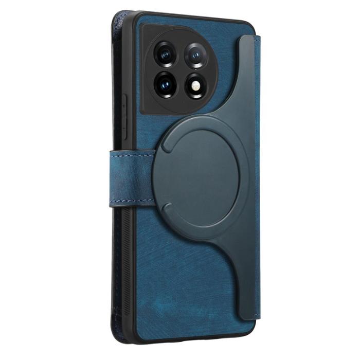 CASENEO - CASENEO OnePlus 11 5G Fodral MW-02 Äkta läder - Mörkblå
