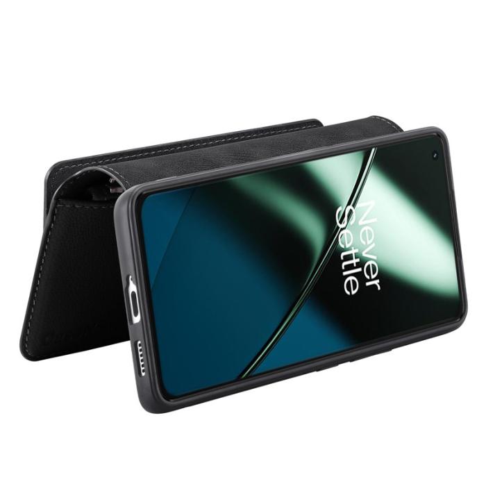 CASENEO - CASENEO OnePlus 11 5G Fodral MW-02 Äkta läder - Svart