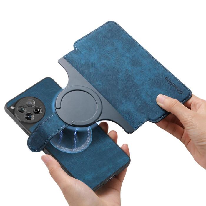 CASENEO - CASENEO OnePlus 12 5G Plånboksfodral Konstläder - Blå
