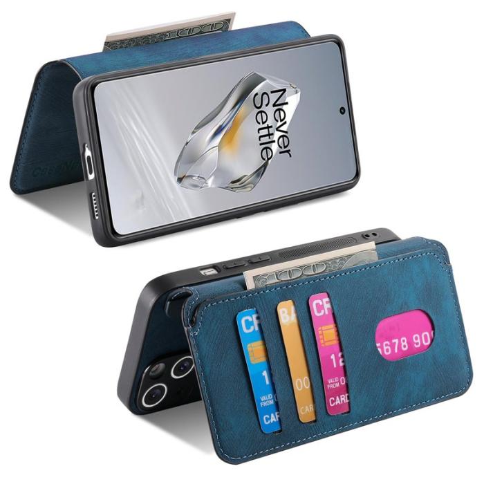 CASENEO - CASENEO OnePlus 12 5G Plånboksfodral Konstläder - Blå