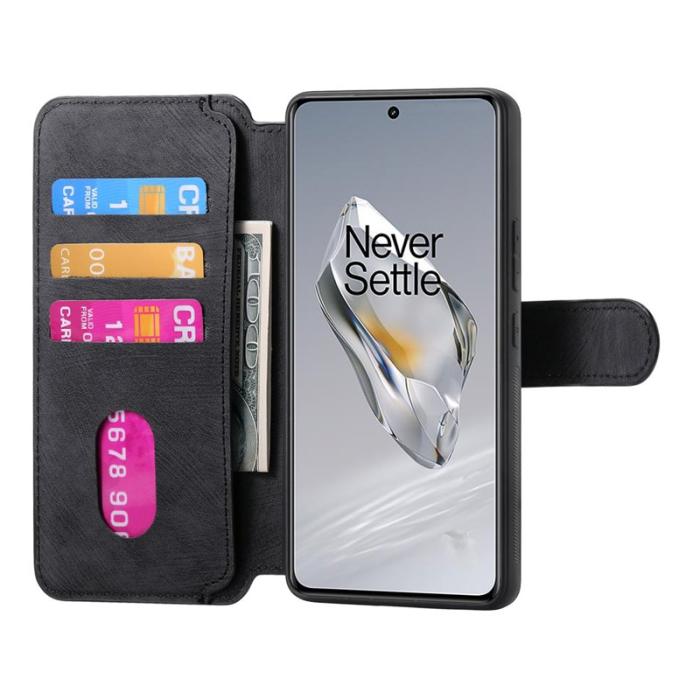 CASENEO - CASENEO OnePlus 12 5G Plånboksfodral Konstläder - Svart