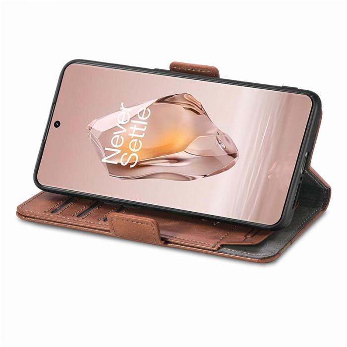 CASENEO - CASENEO OnePlus 12R 5G Fodral PU Läder - Mörkbrun
