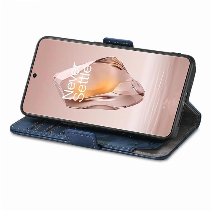 CASENEO - CASENEO OnePlus 12R 5G Skal PU Läder - Mörkblå