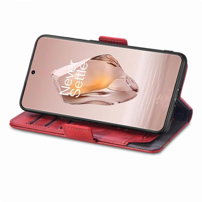 CASENEO - CASENEO OnePlus 12R 5G Skal PU Läder - Röd