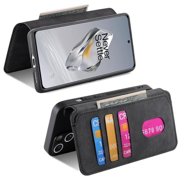 CASENEO - CASENEO OnePlus 13 Fodral Magnetiskt Äkta Läder - Svart