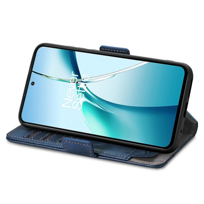 CASENEO - CASENEO OnePlus Nord 4 Skal PU Läder - RFID Blockering - Mörkblå