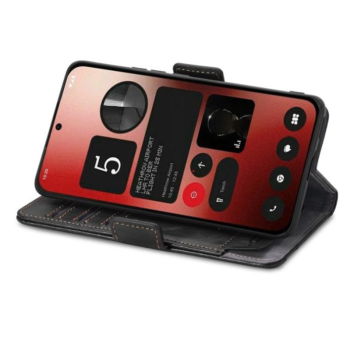 CASENEO - CASENEO Phone (2a) Fodral i PU-läder med RFID-skydd - Svart