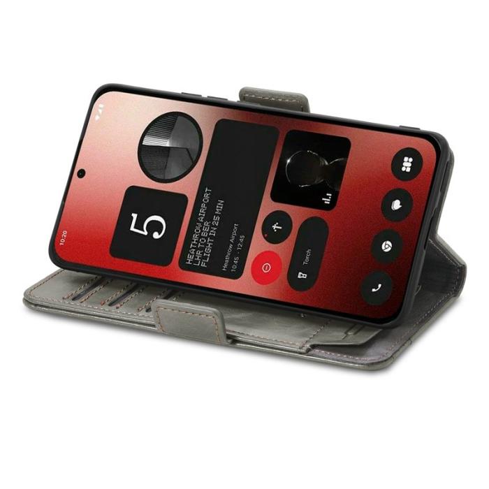 CASENEO - CASENEO Phone (2a) Skal i PU-läder med RFID-skydd - Grå