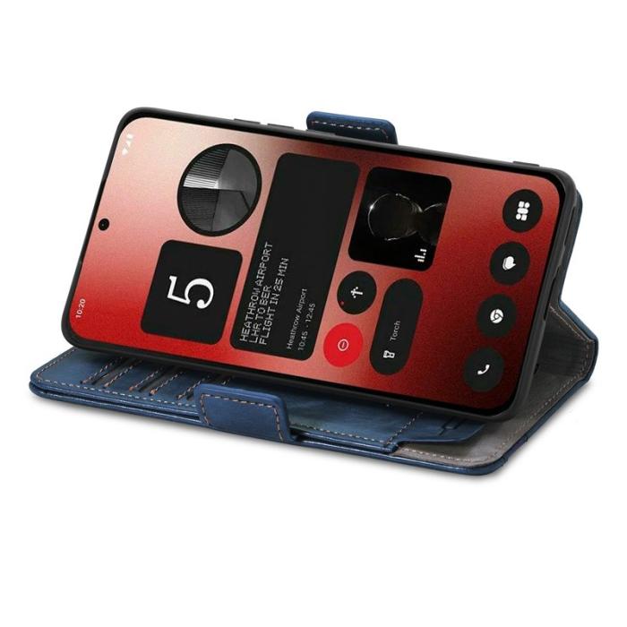 CASENEO - CASENEO Phone (2a) Skal i PU-läder med RFID-skydd - Mörkblå