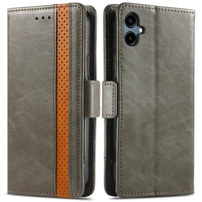 CASENEO - CASENEO Samsung Galaxy A06 4G Skal PU Läder - Grå