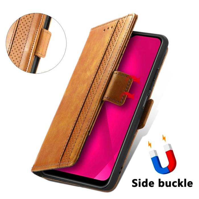 CASENEO - CASENEO Samsung Galaxy A06 Fodral i PU-läder - Ljusbrun