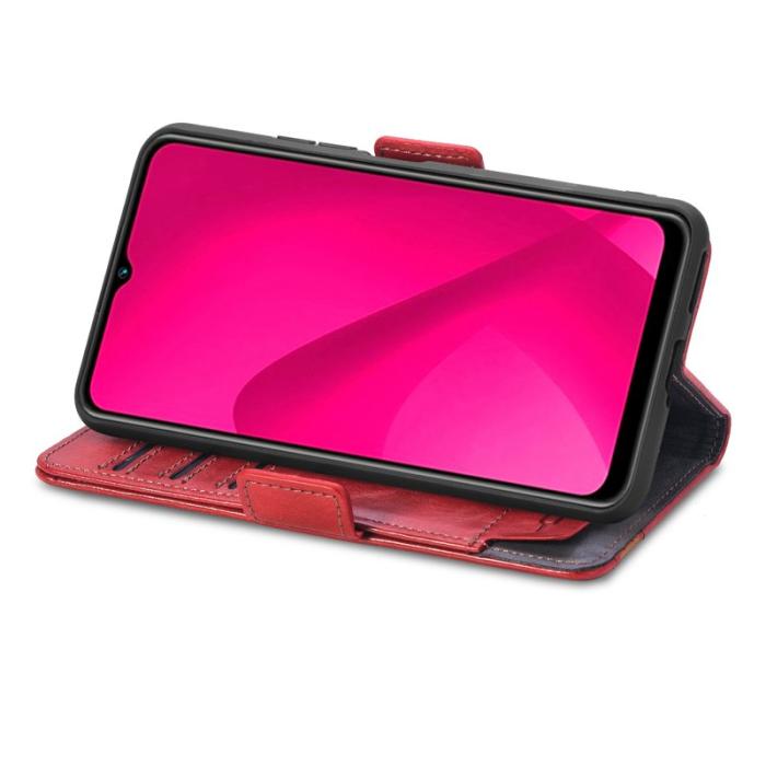 CASENEO - CASENEO Samsung Galaxy A06 Fodral i PU-läder - Röd