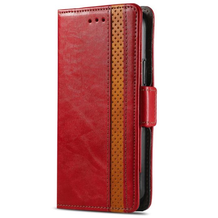 CASENEO - CASENEO Samsung Galaxy A06 Fodral i PU-läder - Röd