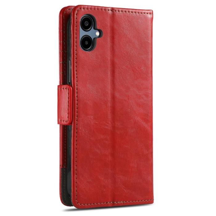 CASENEO - CASENEO Samsung Galaxy A06 Fodral i PU-läder - Röd