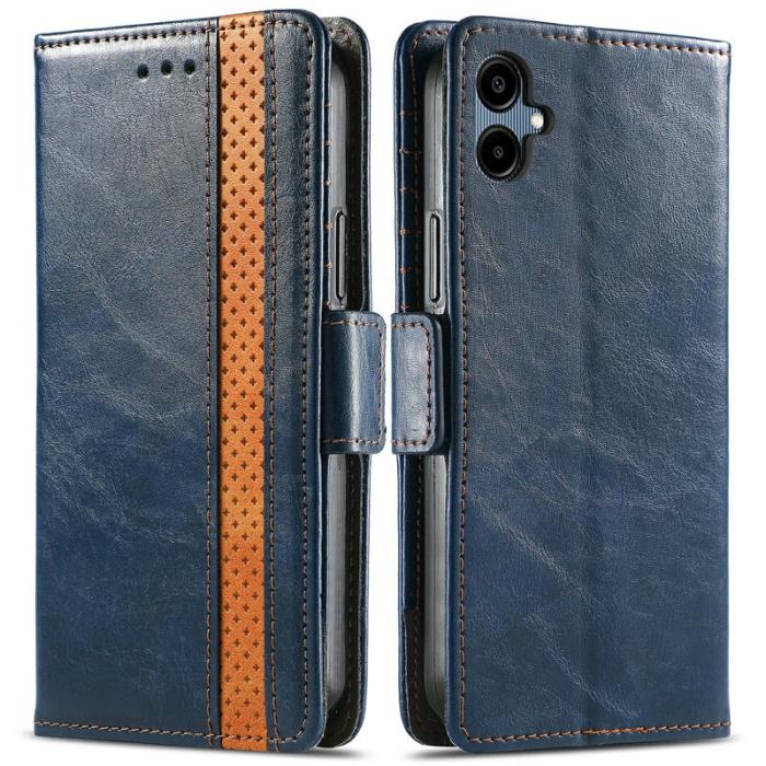 CASENEO - CASENEO Samsung Galaxy A06 Fodral PU Läder - Mörkblå