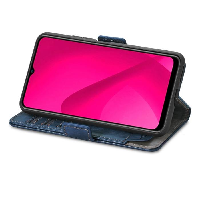 CASENEO - CASENEO Samsung Galaxy A06 Fodral PU Läder - Mörkblå