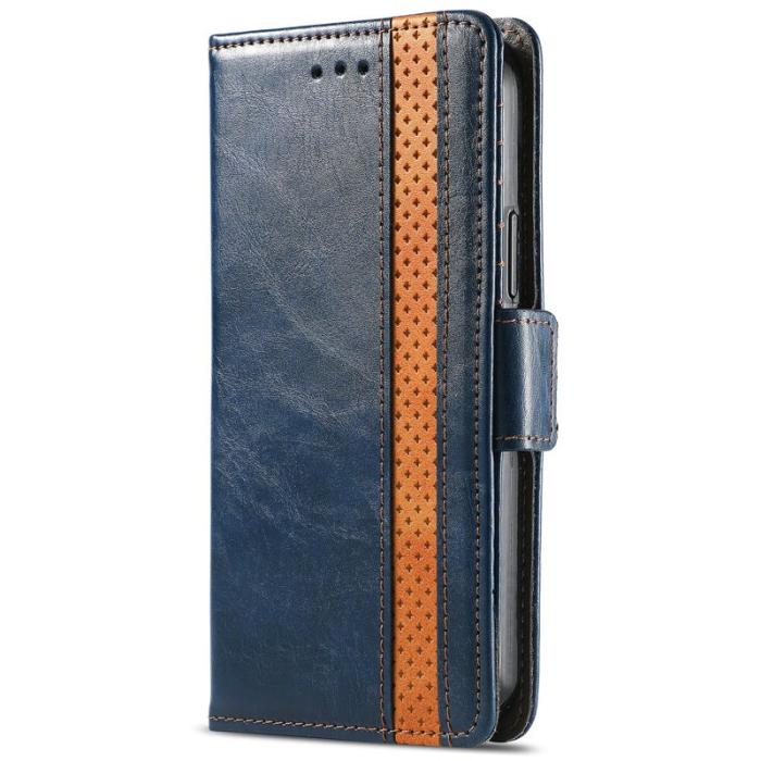 CASENEO - CASENEO Samsung Galaxy A06 Fodral PU Läder - Mörkblå