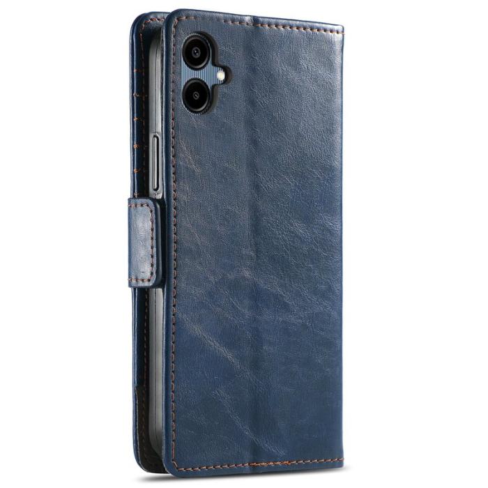 CASENEO - CASENEO Samsung Galaxy A06 Fodral PU Läder - Mörkblå