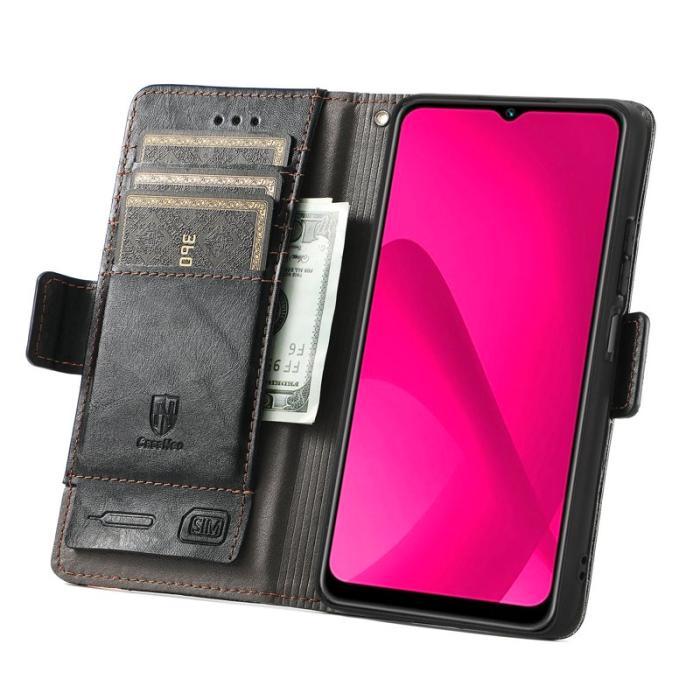 CASENEO - CASENEO Samsung Galaxy A06 Fodral PU Läder - Svart