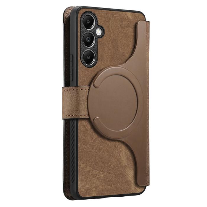 CASENEO - CASENEO Samsung Galaxy A14 5G Fodral Äkta läder - Brun