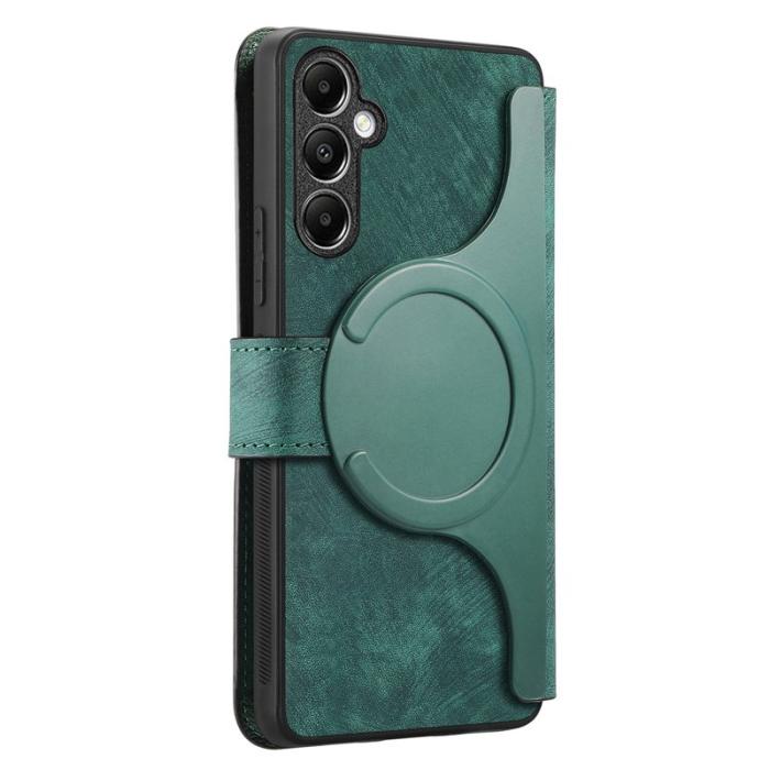 CASENEO - CASENEO Samsung Galaxy A14 5G Fodral Äkta läder - Grön