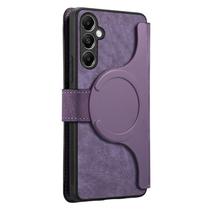 CASENEO - CASENEO Samsung Galaxy A14 5G Fodral Äkta läder - Lila