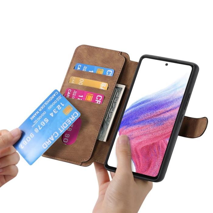 CASENEO - CASENEO Samsung Galaxy A26 5G Plånboksfodral Konstläder - Brun