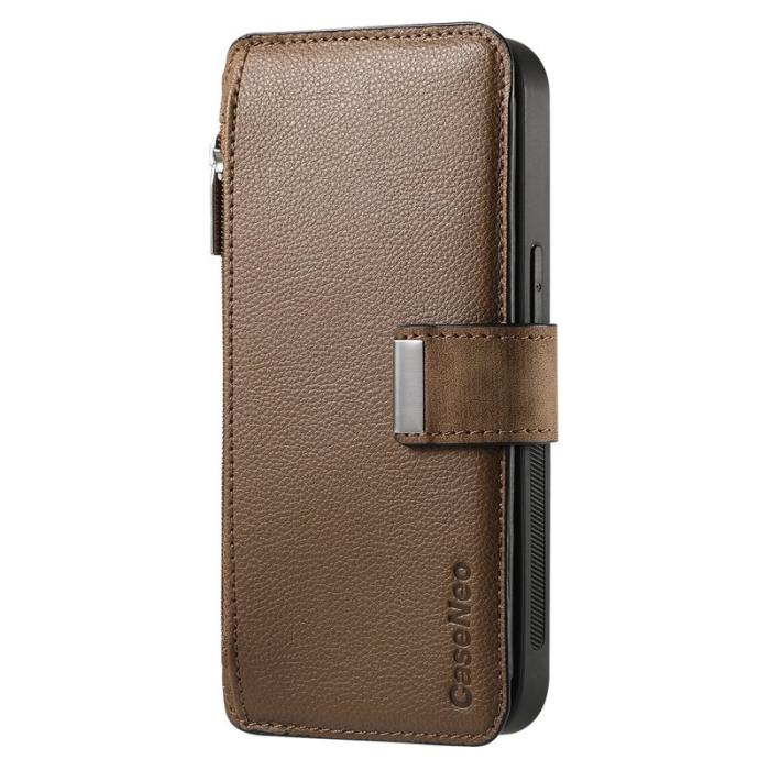 CASENEO - CASENEO Samsung Galaxy A26 5G Plånboksfodral MW-02 Konstläder - Brun