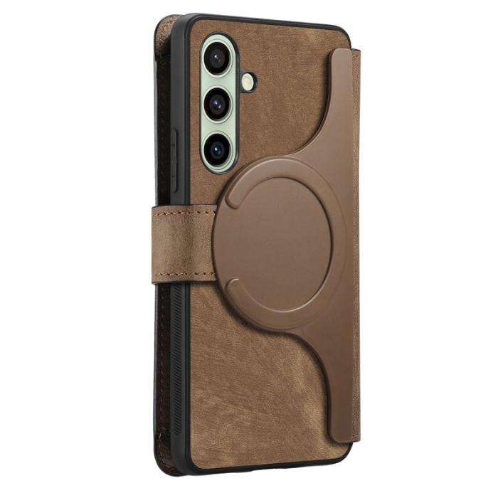 CASENEO - CASENEO Samsung Galaxy A26 5G Plånboksfodral MW-02 Konstläder - Brun