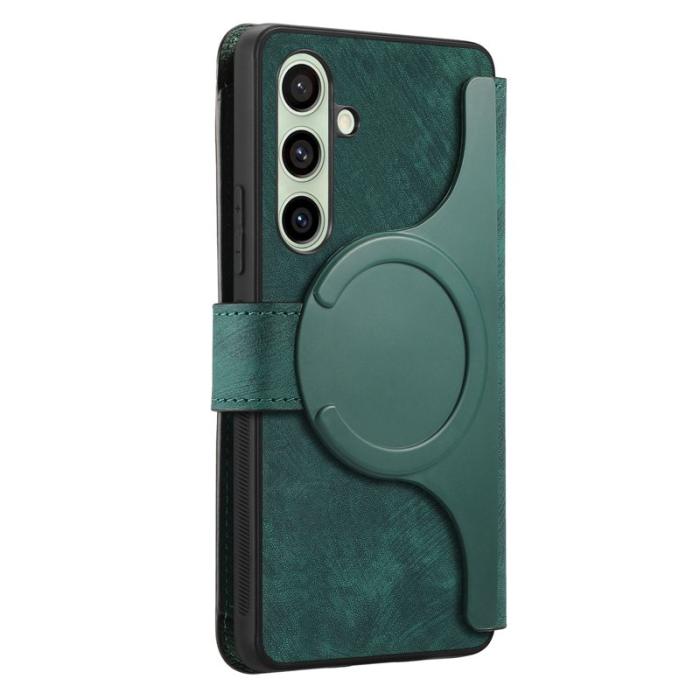 CASENEO - CASENEO Samsung Galaxy A26 5G Plånboksfodral MW-02 Konstläder - Grön