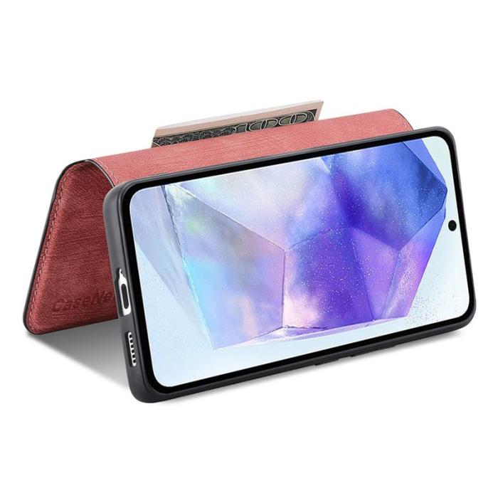 CASENEO - CASENEO Samsung Galaxy A35 5G Plånboksfodral Konstläder - Rosa