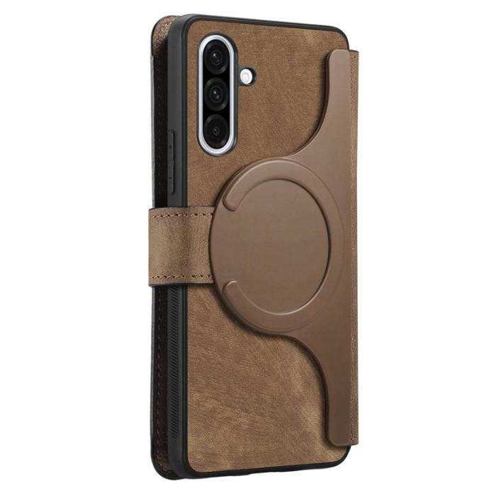 CASENEO - CASENEO Samsung Galaxy A36 5G Fodral Äkta läder - Brun