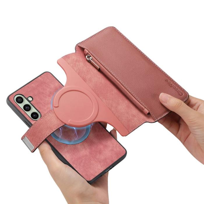 CASENEO - CASENEO Samsung Galaxy A36 5G Fodral MW-02 Äkta läder - Rosa