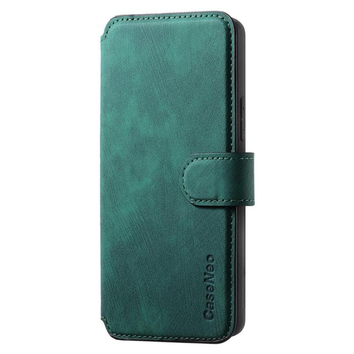 CASENEO - CASENEO Samsung Galaxy A55 5G Plånboksfodral Konstläder - Grön