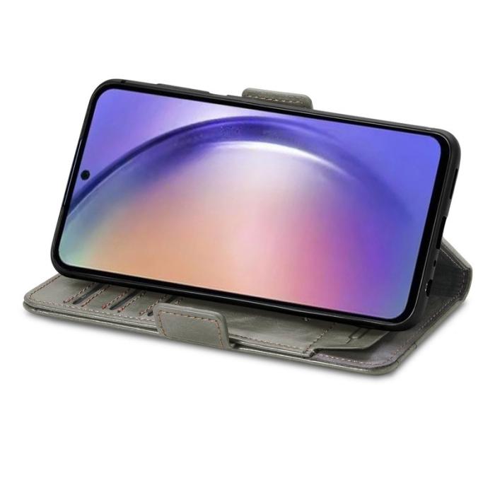 CASENEO - CASENEO Samsung Galaxy A55 5G Mobilskal KonstLäder - Grå