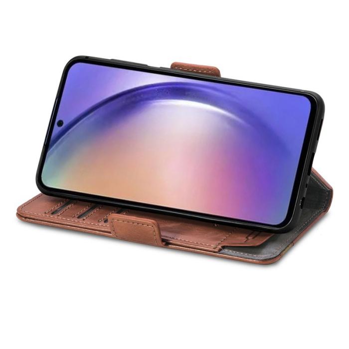 CASENEO - CASENEO Samsung Galaxy A55 5G Mobilskal KonstLäder - Brun
