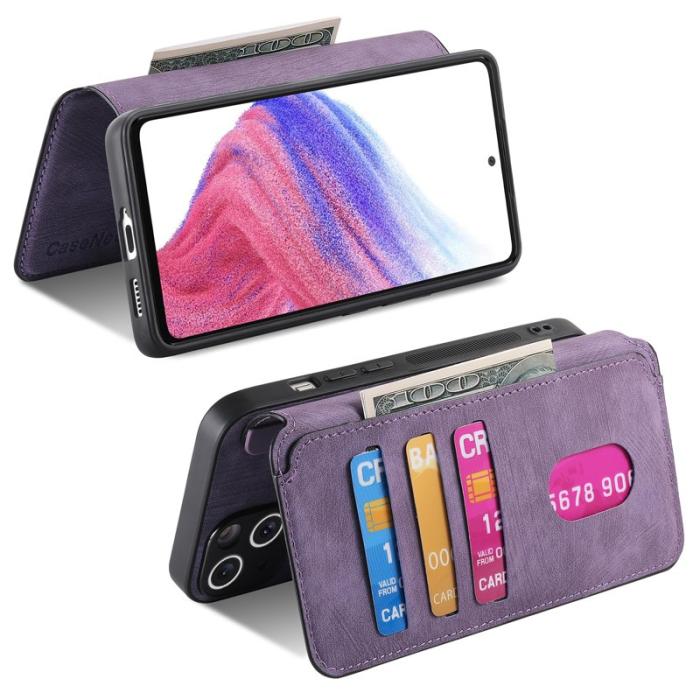 CASENEO - CASENEO Samsung Galaxy A56 5G Plånboksfodral Konstläder - Lila