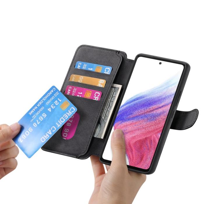 CASENEO - CASENEO Samsung Galaxy A56 5G Plånboksfodral Konstläder - Svart